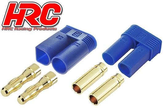 Pro-Line HRC9058P Connector - EC5 - Male + Female (1 pair) - Gold