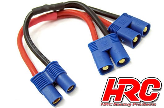 Pro-Line HRC9183A Adapter - for 2 Battery Packs in Parallel - 14AWG Cable - EC3 Plug