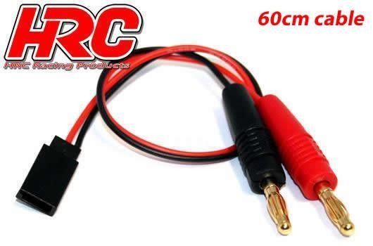 Pro-Line HRC9118-6 Charger Lead - 4mm Bullet to Receiver Battery JR Universal Plug - 600mm - Gold