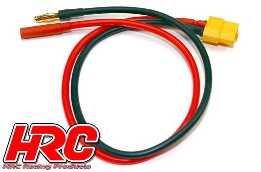 Pro-Line HRC9603G Charger Lead - Gold - XT60 Charger Plug to 4mm Male negative : 4mm Female Plug pos