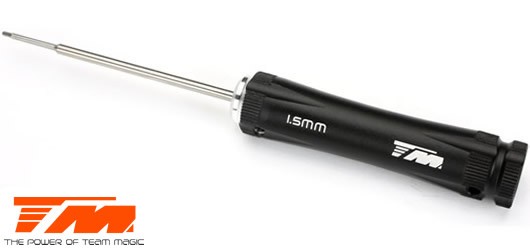 Team Magic TM117057-1 Tool - Hex Wrench - Team Magic Black Magic RC - 1.5mm