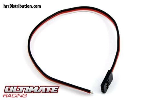 Ultimate Racing UR46137 Battery Cable - Twist - Futaba type - Male - 20cm Long