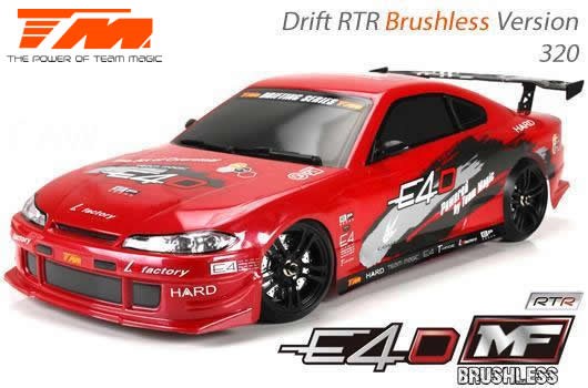 Team Magic TM503018-S15 Car - 1:10 Electric - 4WD Drift - RTR - Brushless - Team Magic E4D-MF - S15