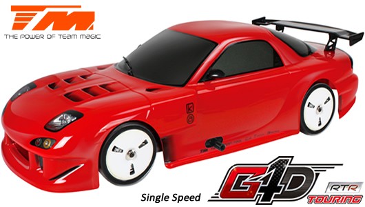 Team Magic TM502091C-RX7 Car - 1:10 Nitro - 4WD Touring - RTR - Pull Start - 1-Speed - Team Magic G4
