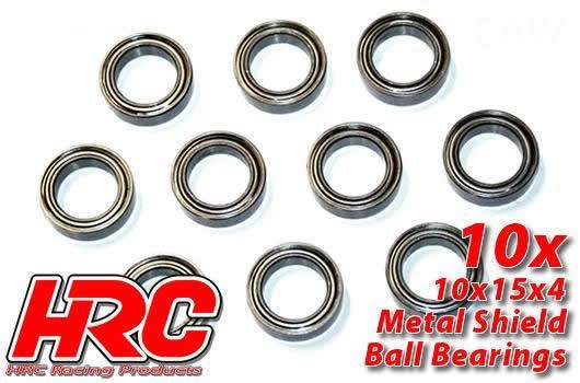 HRC Racing HRC1264 Ball Bearings - metric - 10x15x4mm (10 pcs)