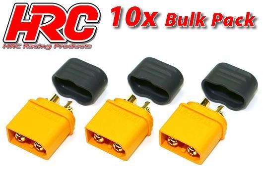 Pro-Line HRC9094PB Connector - XT60 with CAP - Male (10 pcs) - Gold