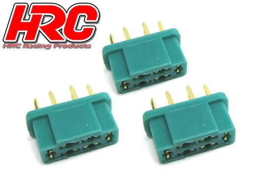 Pro-Line HRC9093A Connector - MPX - Female (3 pcs) - Gold