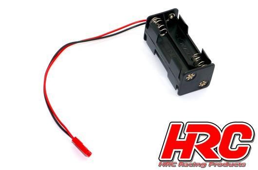 Pro-Line HRC9273A Battery Holder - AAA - 4 Cells - Square - with BEC connector