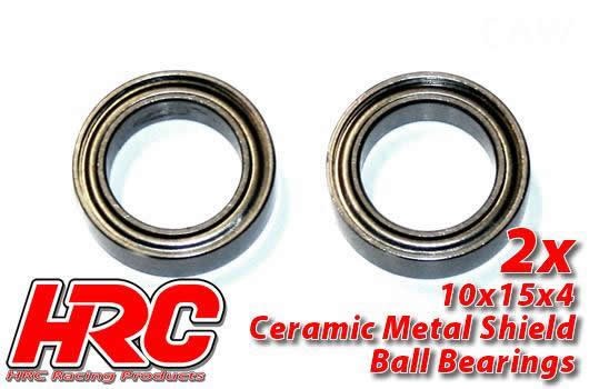HRC Racing HRC1264CA Ball Bearings - metric - 10x15x4mm - Ceramic (2 pcs)