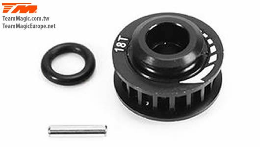 K Factory KF2151 Option Part - E4RS:FS:JR:JS:D:E4D-MF - Aluminium 7075 - 18T Center Pulley