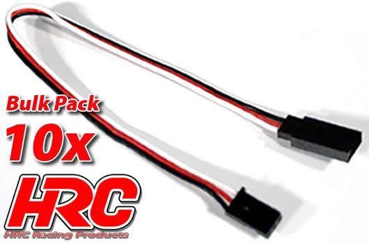 Pro-Line HRC9231B Servo Extension Cable - Male:Female - FUT - 20cm Long - BULK 10 pcs