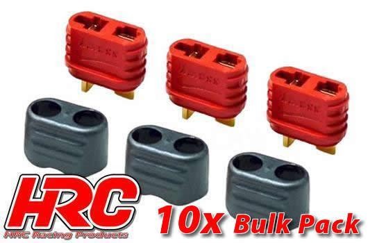 Pro-Line HRC9032PB Connector - Ultra T Plug with protection - Female (10 pcs) - Gold