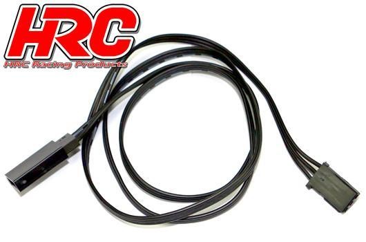 Pro-Line HRC9235K Servo Extension Cable - Male:Female - (FUT) type - 60cm Long - Black:Black:Black