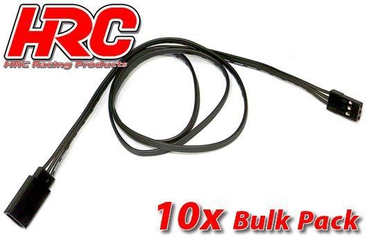 Pro-Line HRC9245KB Servo Extension Cable - Male:Female - JR type - 60cm Long - Black:Black:Black -