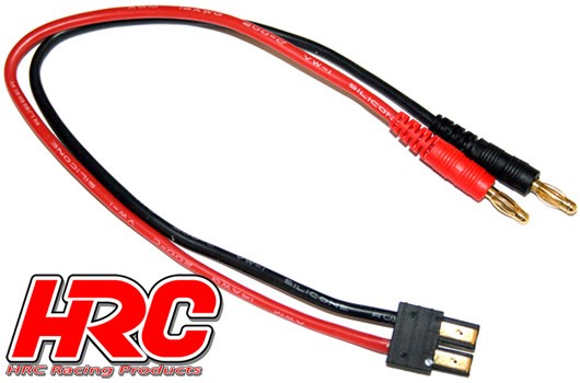 Pro-Line HRC9115 Charger Lead - 4mm Bullet to TRX Battery Plug-300 mm Golf