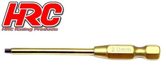 HRC Racing HRC4054S-20 Tool - HEX tip for electric screwdriver - Titanium coated - 2.0mm