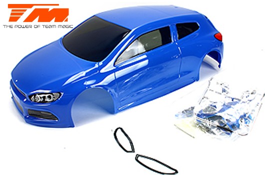 Team Magic TM503368BA Body - 1:10 Touring : Drift - 195mm - Painted - no holes - SRC Blue