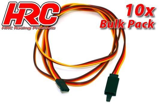 Pro-Line HRC9247CLB Servo Extension Cable - with Clip - Male:Female - JR type - 100cm Long - BULK 10