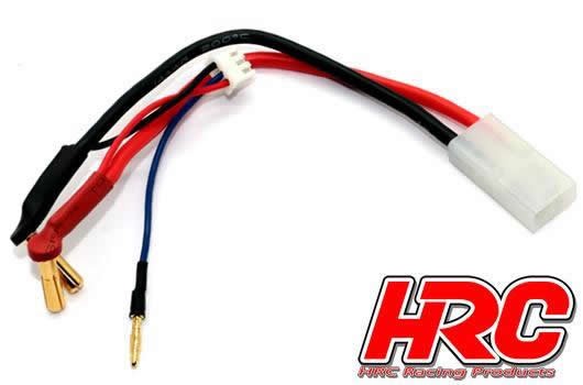 Pro-Line HRC9151 Charge & Drive Lead - 4mm Plug to Tamiya & Balancer Battery Plug - Gold