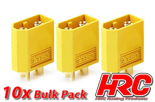 Pro-Line HRC9094B Connector - XT60 - Male (10 pcs) - Gold