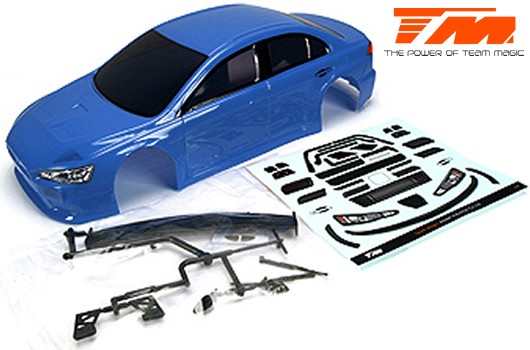 Team Magic TM503366BA Body - 1:10 Touring : Drift - 190mm - Painted - no holes - EVX Blue