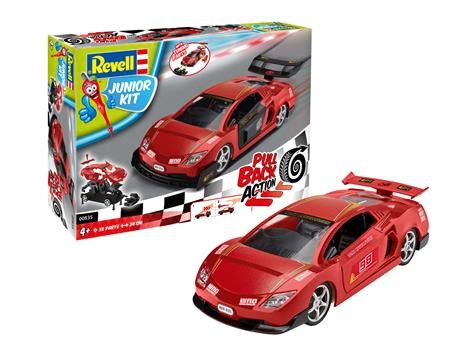Revell 90.00835 Junior Kit Pull Back Racing Car, rot