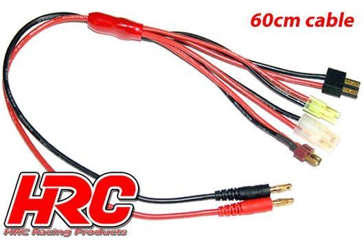Pro-Line HRC9123-6 Charger Lead - Multi 4mm Bullet to Tamiya : Mini Tamiya : TRX : Ultra T (Deans co
