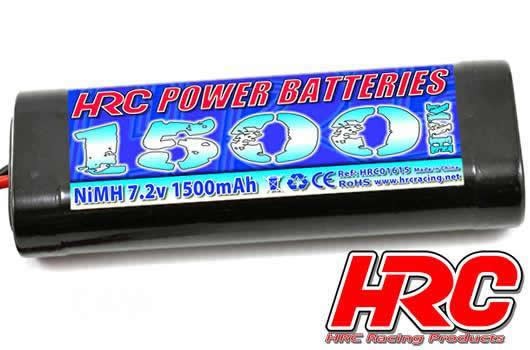 HRC Racing HRC01615S Battery - 6 cells - NiMH - 7.2V 1500mAh - Stick - Tamiya - 130x45x25mm