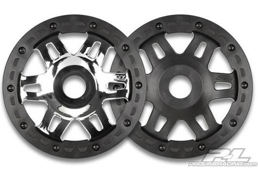 Pro-Line PRO271803 Wheels - 1:5 Truck - Front - Split Six - Bead-Loc - Black:Black - for HPI Baja 5T
