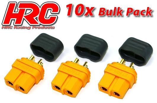 Pro-Line HRC9095PB Connector - XT60 with CAP - Female (10 pcs) - Gold