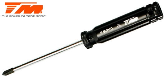 Team Magic TM117026 Tool - Screwdriver Phillips - Team Magic Black HC - 5.8mm
