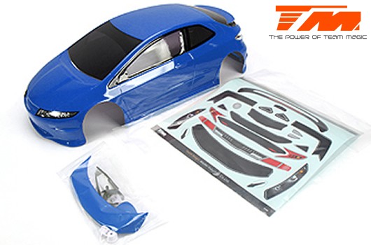Team Magic TM503367BA Body - 1:10 Touring : Drift - 190mm - Painted - no holes - TPR Blue