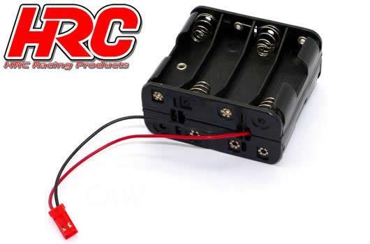 Pro-Line HRC9271F Battery Holder - AA - 8 Cells - Square - with BEC connector
