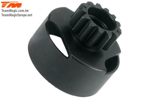K Factory KF6505A-15 Clutch Bell - 1:8 - Ventilated - with Ball Bearings - 15T