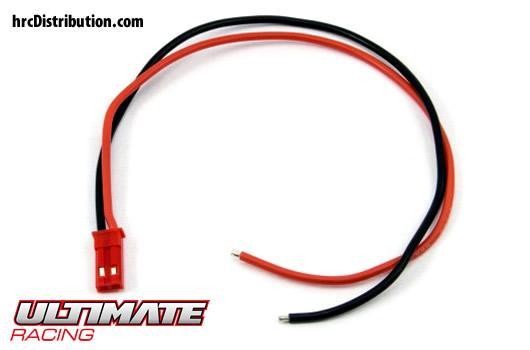 Ultimate Racing UR46139 Battery Cable - 22AWG - 20cm - BEC Male Plug