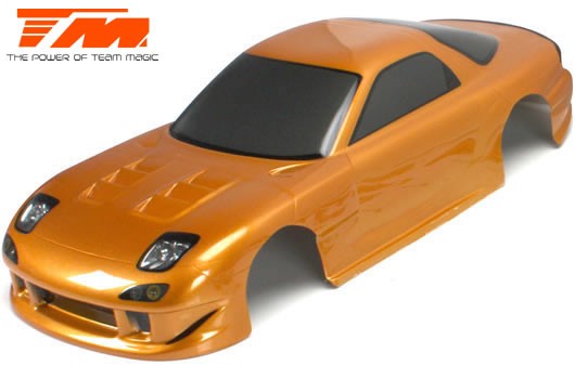 Team Magic TM503321GDA Body - 1:10 Touring : Drift - 190mm - Painted - no holes - RX7 Gold