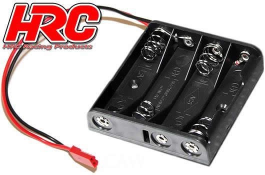 Pro-Line HRC9271B Battery Holder - AA - 4 Cells - Flat - with BEC connector