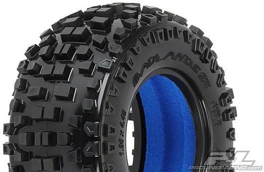 Pro-Line PRO118230 Tires - 1:10 Short Course - 2.2":3.0" - mounted - Split Six Black Wheel