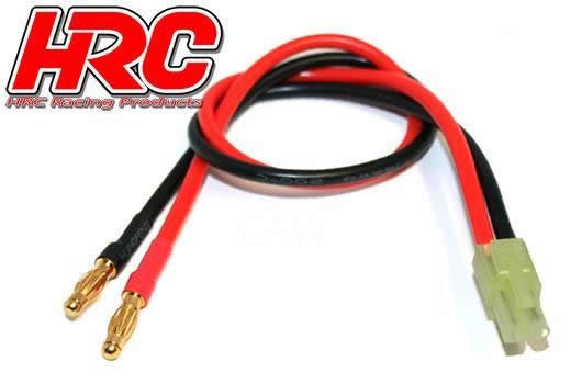 Pro-Line HRC9112 Charger Lead - 4mm Bullet to Mini Tamiya Battery Plug - 300mm - Gold