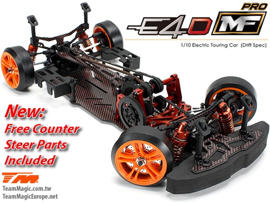 Team Magic TM503015 Car - 1:10 Electric - 4WD Drift - ARR - Competition - Team Magic E4D-MF Pro with