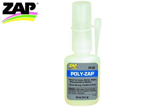 Zap ZPT22 Glue - Poly-ZAP - 14.3g (1:2 oz.)
