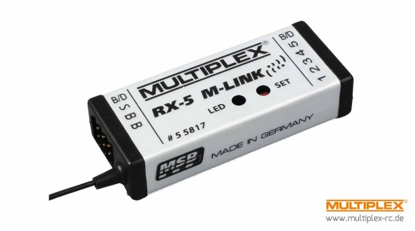 Multiplex 55817 Multiplex Empfänger RX-5 M-Link 2,4 GHz
