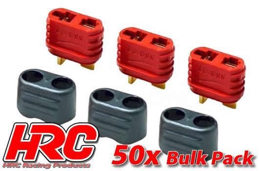 Pro-Line HRC9032PC Connector - Ultra T Plug with protection - Female (50 pcs) - Gold