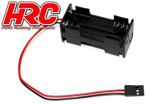 Pro-Line HRC9274A Battery Holder - AAA - 4 Cells - Square - with JR connector