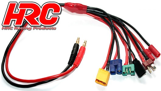 Pro-Line HRC9124 Charger Lead - Multi 4mm Bullet to EC3 : MPX : XT60 : CT4 : Ultra T : Receiver UNI