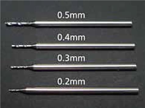 Tamiya 10.74116 Präzisionsbohrer 0.5mm (Schaft 1mm)