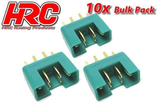 Pro-Line HRC9092B Connector - Gold - MPX - male (10 pcs)