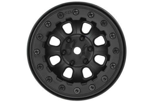 Pro-Line PRO275715 Wheels - 1:10 Crawler - 2.2" - 12mm Hex - Denali - Bead Loc - Black:Black (2