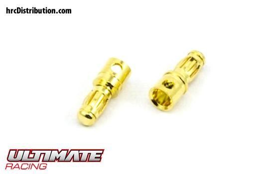 Ultimate Racing UR46106 Connector - Gold - 3.5mm - Male (2 pcs)