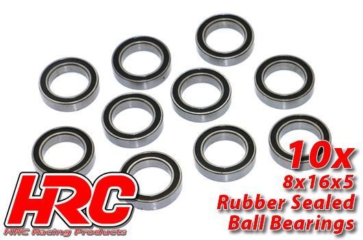 HRC Racing HRC1274RS Ball Bearings - metric - 12x18x4mm Rubber sealed (10 pcs)